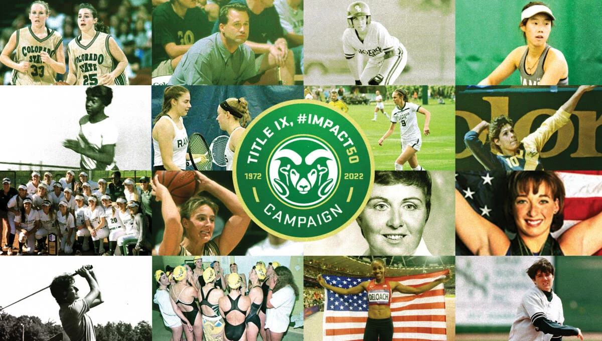 Photo collage of CSU women athletes