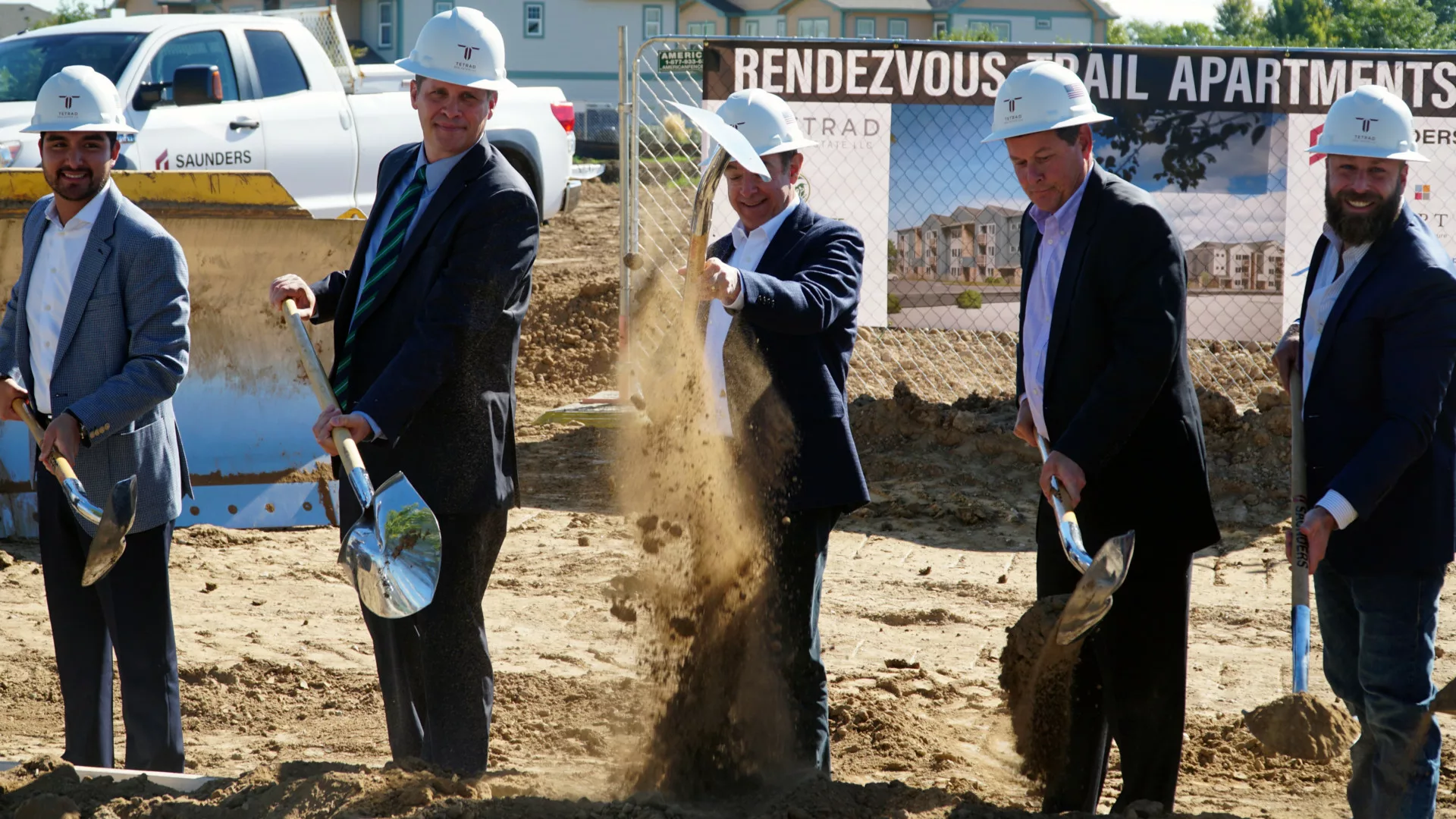 Pouring Dirt for Rendezvous affordable housing