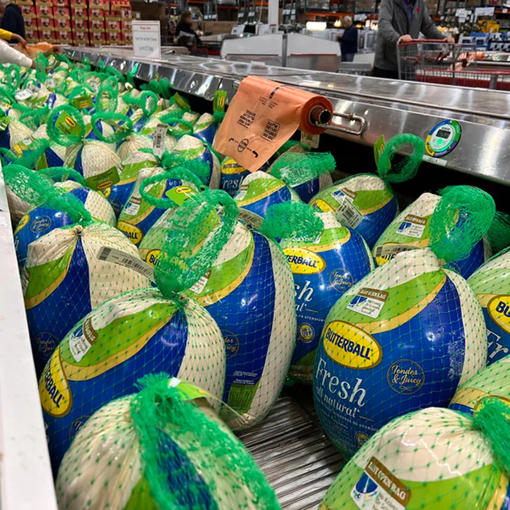 Butterball turkeys for sale in supermarket
